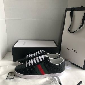 Gucci Ace Sneakers GG Signature black